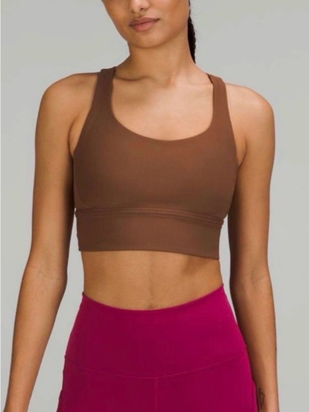 Lululemon Energy Longline Ribbed Bra Luxtreme *Medium Support, B-D Cups size 6
